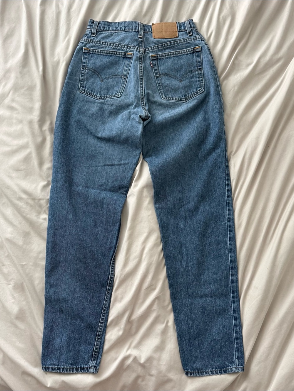 Vintage 90s Levis Blue Jeans Womens High Waisted USA Made Factory 532 Straight